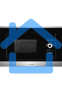 Микроволновая печь встраиваемая Monsher MMH 201 BX 60 см, 20 л, 8 автоматических кулинарных программ, 5 режимов мощности, функция размораживания по весу полуфабрикатов или по времени, черный и нерж.