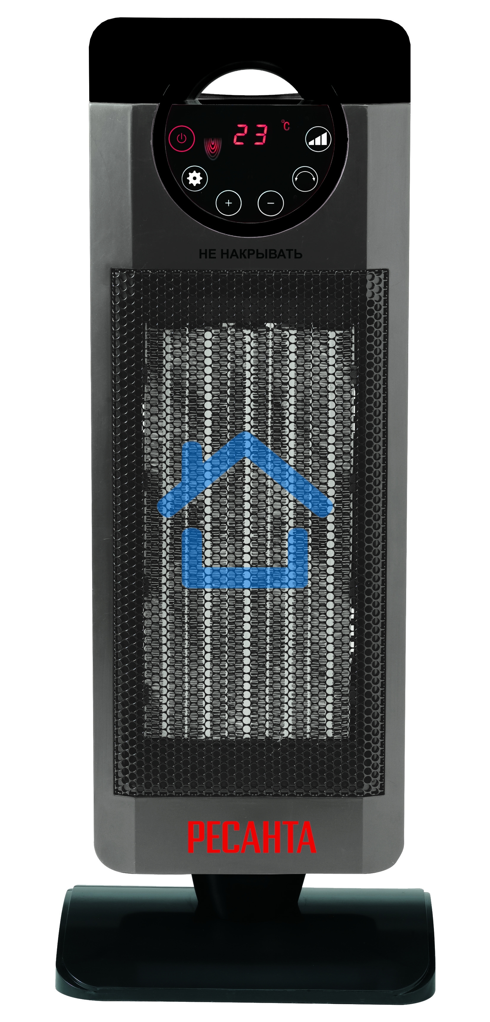 Тепловентилятор Ресанта ТВК-3, серый, 2000 Вт, 20 м2, термостат 67/2/5