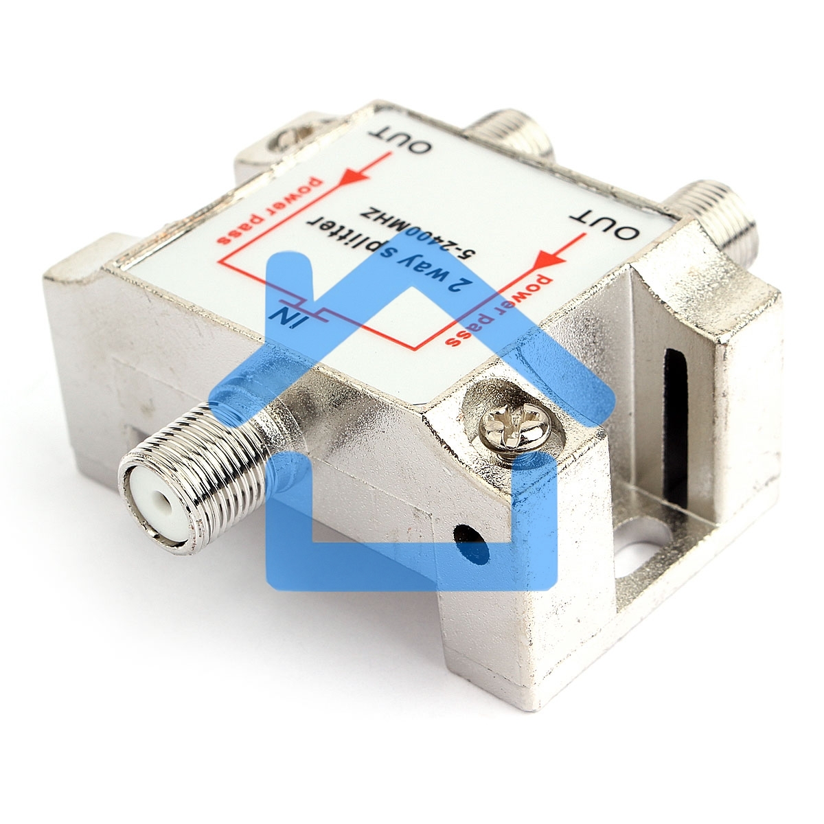 Разветвитель на 2 телевизора, Cablexpert AS-TV-PP-02, Power Pass 5-2400MHZ