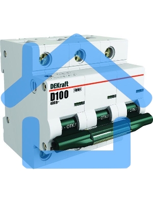 Выключатель автоматический модульный Dekraft 3п C 63А 10кА ВА-201 SchE 13007DEK