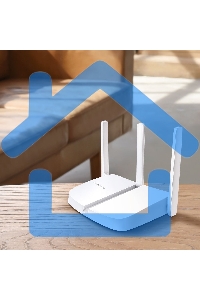 Роутер Mercusys MW306R 300 Mbps Multi-Mode Wireless N Router, 3 × Fixed External Antennas, 3× 10/100 LAN Port, 1× 10/100 WAN Port, 4 in 1- Access Point/Router/Range extender/WISP Mode, WPS/Reset Button, Parental Controls, Guest Network