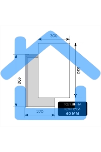 Газовая варочная панель LEX GVS 321 Inox 4000Вт 2 комфорки нерж.сталь