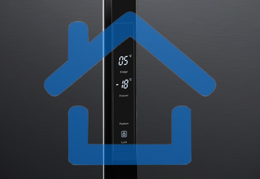 Холодильник Hyundai CS5003F черная сталь двухкамерный Side by Side 331/165л морозилка сбоку