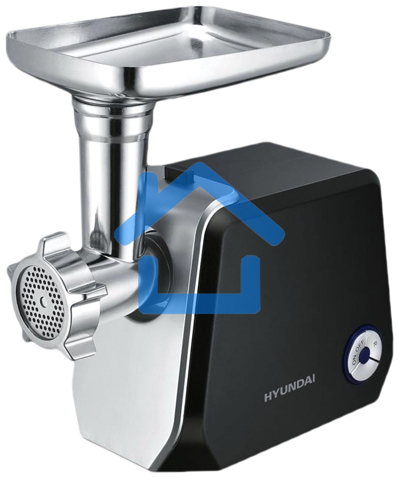 Мясорубка электрическая Hyundai HY-MG4422 1200Вт черный/серебристый