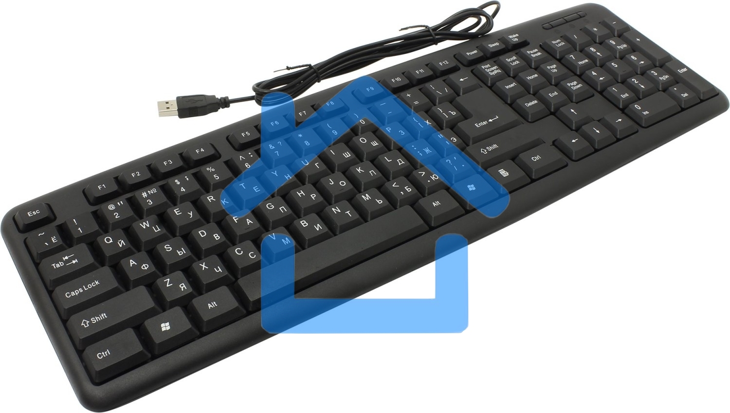 Клавиатура Defender HB-420 проводная, USB, черный