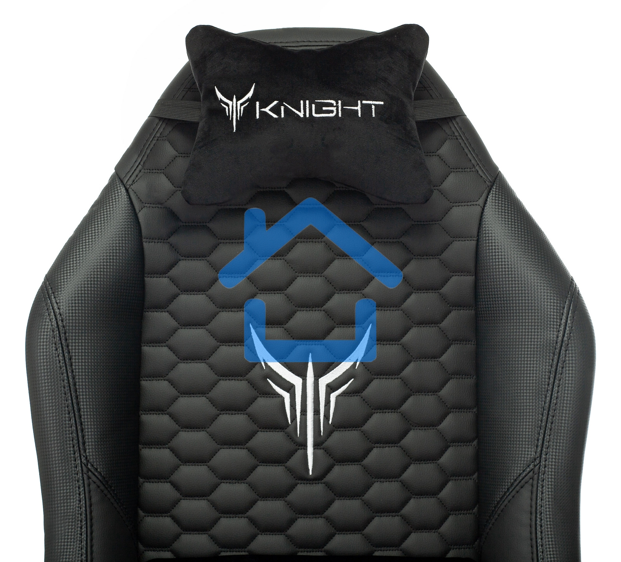 Кресло игровое Knight Neon черный соты эко.кожа с подголов. крестовина металл
