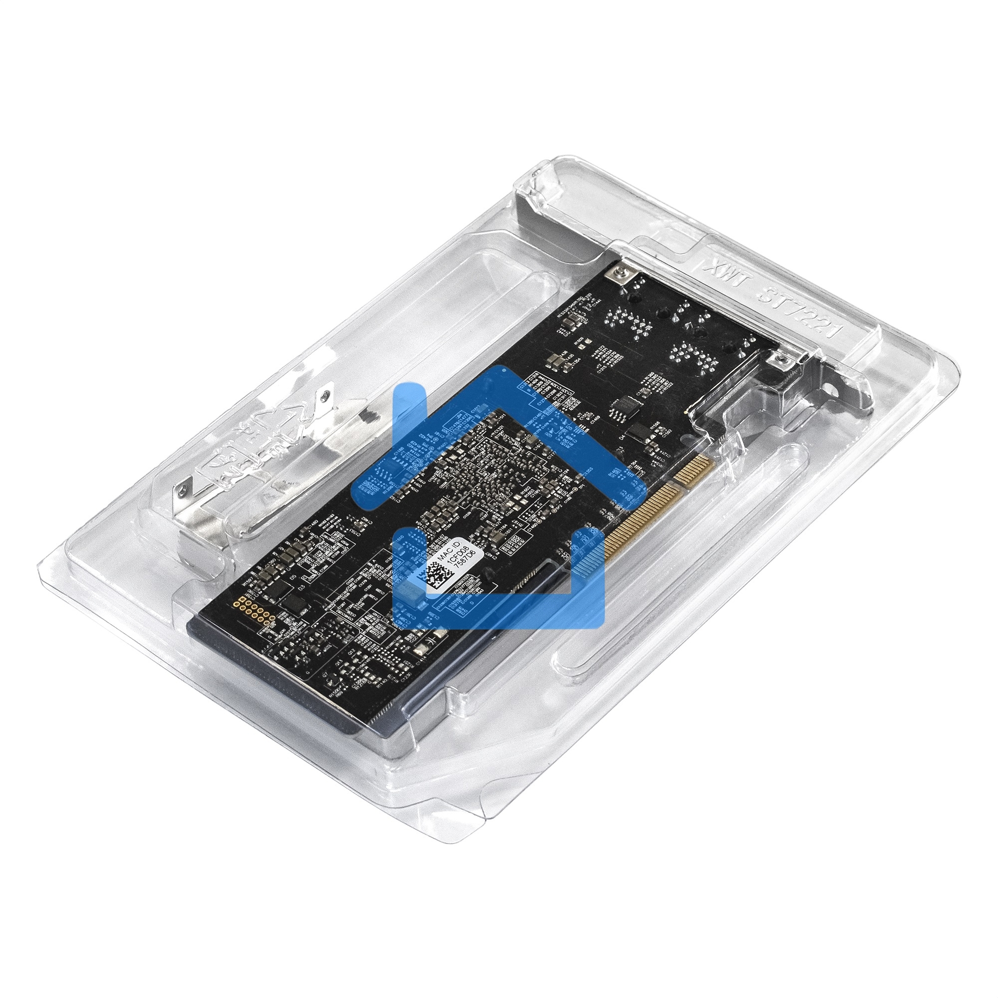 Сетевой адаптер ExeGate EXE-X550-T2 (PCI-E x8 v3.0, порты 2xRJ45 (медные), 10Gb/s (10/5/2.5/1Gb/s, 100Mb/s), Server NIC Intel Chipset X550)
