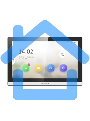 Видеодомофон Hikvision DS-KH6350-TE1 белый