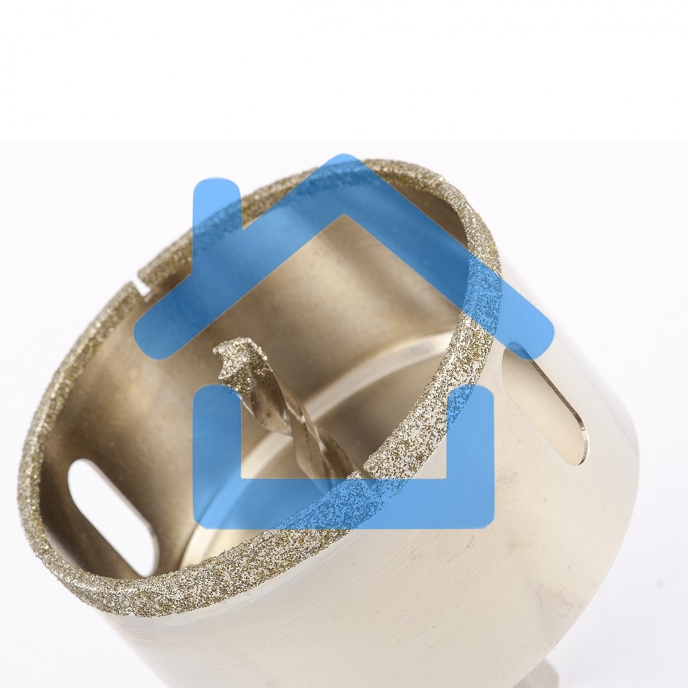 Сверло алмазное Matrix по керамограниту, 75 х 67 мм, 3-гранный хвостовик