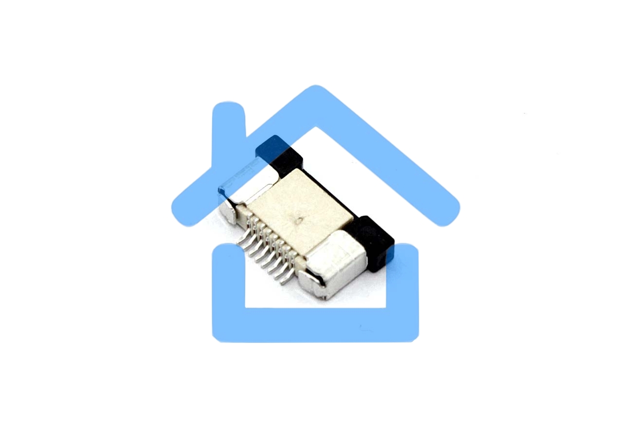 Разъем FPC Half Coverage Top Contact 0.5K-BS-8PWB 8 pin высота 2мм шаг 0,5мм