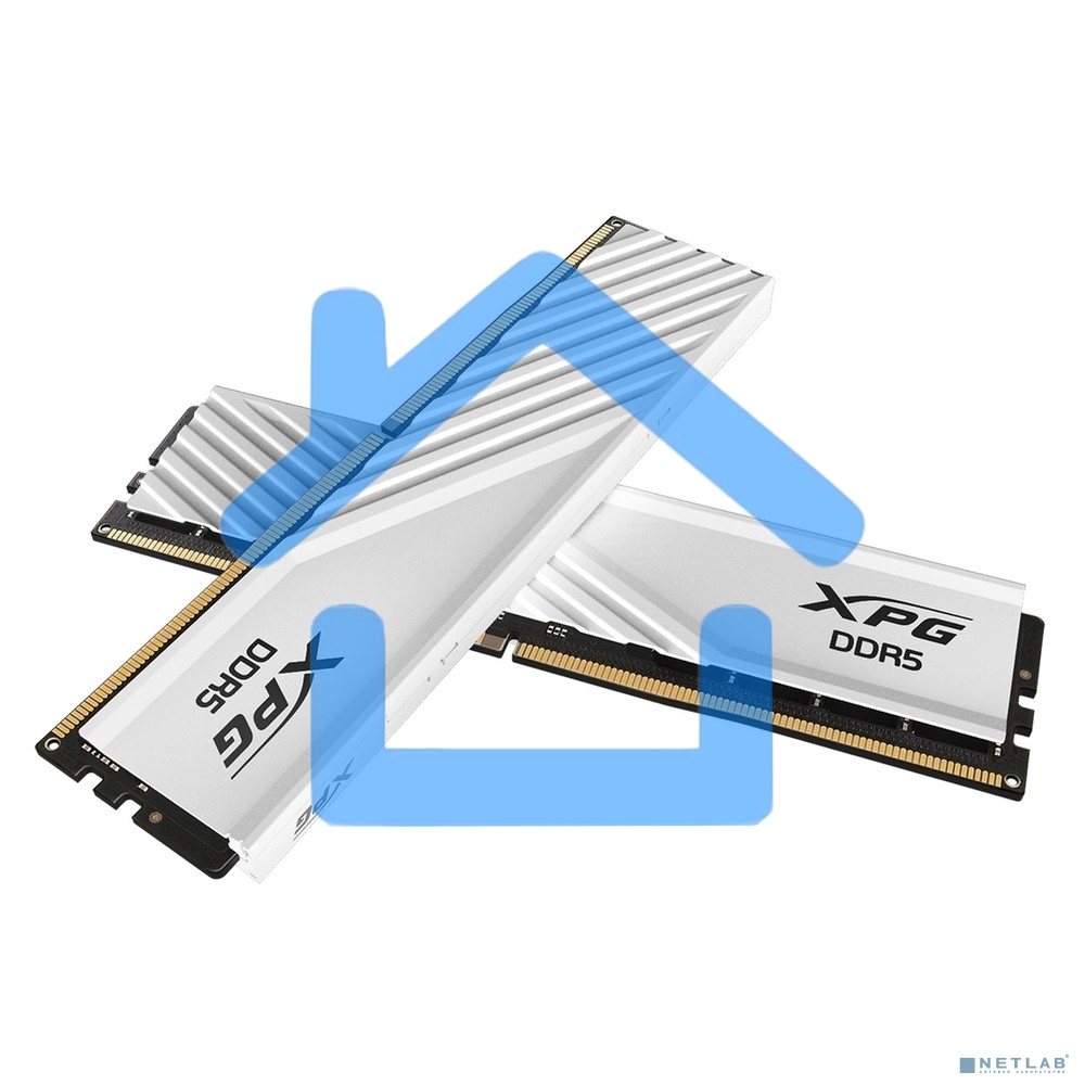 Оперативная память XPG Lancer Blade, DDR5, 32Gb (2x16Gb), 6000MHz, CL34, DIMM, с радиаторами, белый