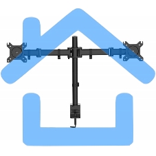Кронштейн для мониторов Cactus CS-VM-D29-BK черный 13