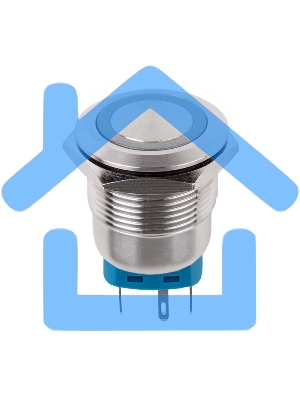 Кнопка антивандальная Ø 22 12 В Б/Фикс (5с) (ON)-OFF/(OFF)-ON подсв./зеленая Rexant
