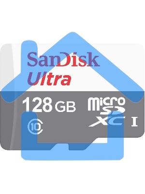Флеш карта microSD 128Gb SanDisk microSDXC Class 10 Ultra UHS-I 100Mb/s