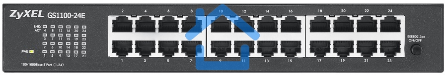 Коммутатор Zyxel GS1100-24E-EU0103F 24G неуправляемый