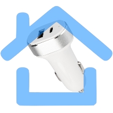 Автозарядка в прикуриватель Rexant АЗУ USB-A+USB-C, 3.1 A белый