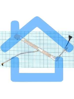 Шлейф матрицы для ноутбука Samsung R528 R530 R538 R540 R580 R523 R525