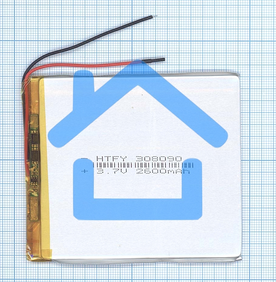 Аккумулятор Li-Pol (батарея) 3*80*90мм 2pin 3.7V/2600mAh