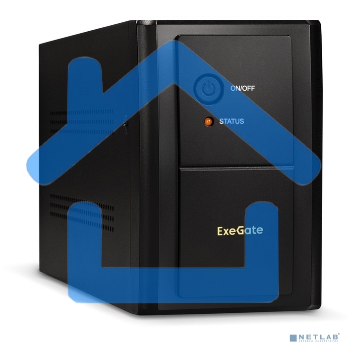 Источник бесперебойного питания ExeGate SpecialPro UNB-1200.LED.AVR.C13.RJ 1200VA/750W, LED, AVR, 6*IEC-C13, RJ45/11, черный