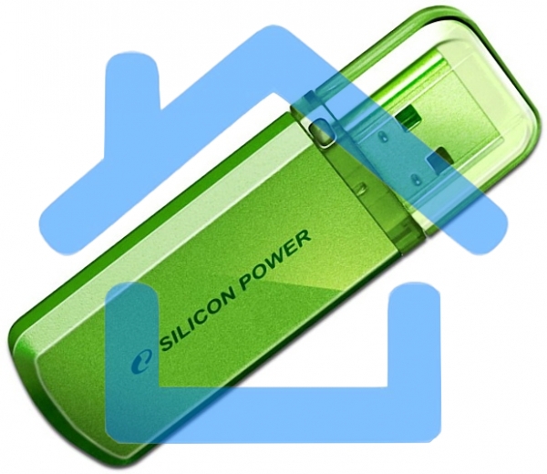 Флешка USB R/W Silicon Power R/W 8Gb Helios 101 SP008Gb,UF2101V1N USB2.0 зеленый