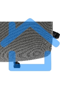 Кресло руководителя Бюрократ Sigma 1 серый, сетка/ткань, крестов. пластик