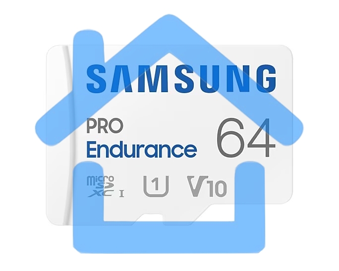Флеш карта microSDXC 64Gb Samsung PRO Endurance (для видеорегистратора) Class 10, UHS-I, W 30 МБ/с, R 100 МБ/с, <MB-MJ64KA/APC> адаптер на SD