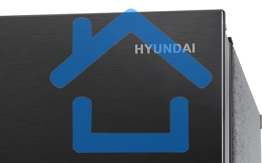 Холодильник Hyundai CS5003F черная сталь двухкамерный Side by Side 331/165л морозилка сбоку