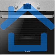 Духовой шкаф электрический Hansa BOEI684721 нержавеющая сталь/черный, встраиваемый