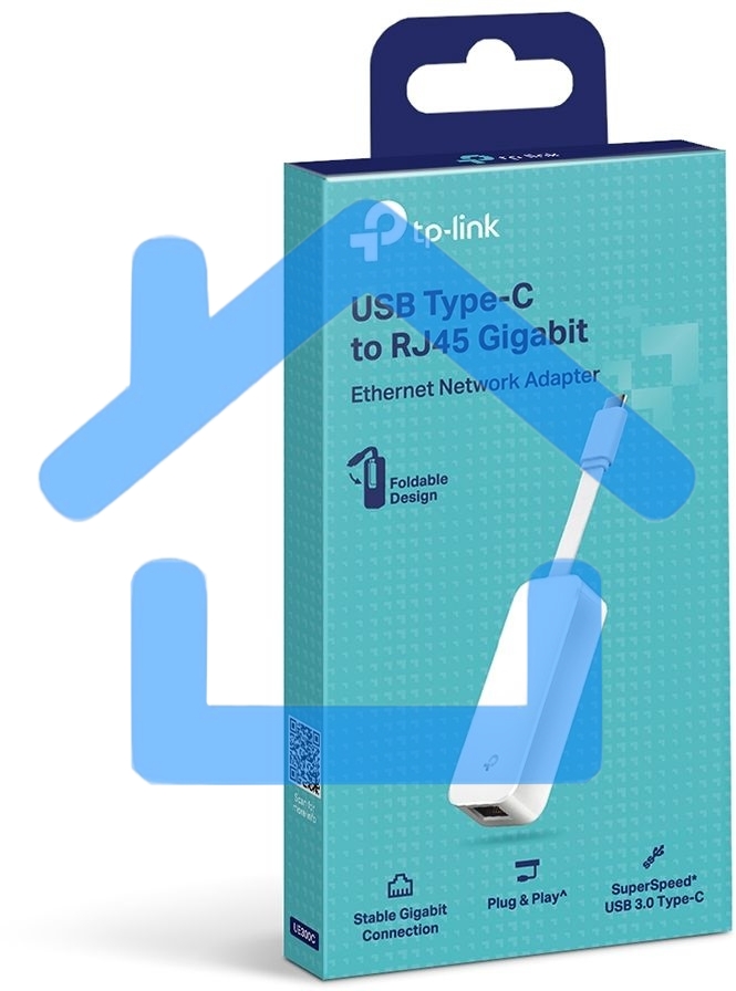 Сетевой адаптер TP-Link UE300C USB Type-C to RJ45 Gigabit Ethernet Network Adapter, USB 3.0 port, 10/100/1000 RJ45 port, Foldable,Portable and Lightweight design, Plug and Play