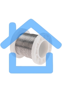 Припой с канифолью ПОС-61, 100г, Ø0,8мм, (олово 61%, свинец 39%), катушка Rexant