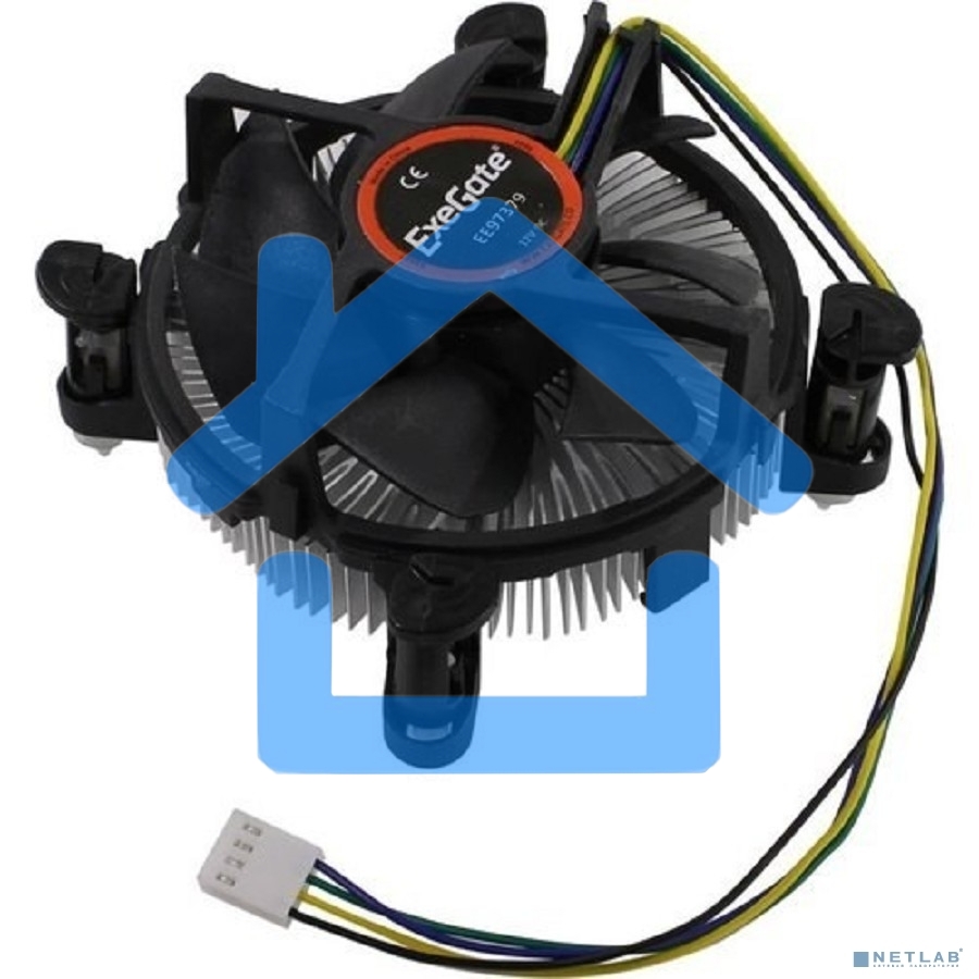 Кулер для процессора ExeGate EE97379-PWM черный, 90 мм, алюминий, 2600 об/мин, 24 дБ, 4 pin, 65 Вт, 60 мм