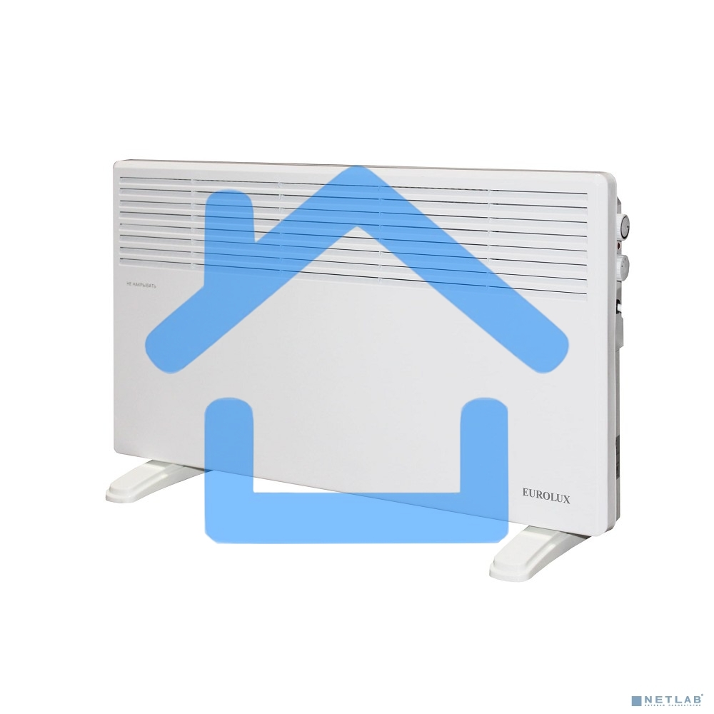 Конвектор Eurolux ОК-EU-1500CH, белый, 1500 Вт, 15 м2, термостат