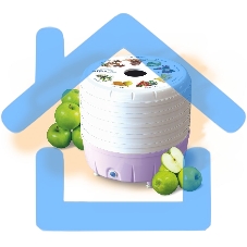 Сушилка для овощей и фруктов Ротор Люкс СШ-023 5под. 350Вт белый