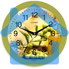 Часы настенные кварцевые Energy модель ЕС-100 оливки