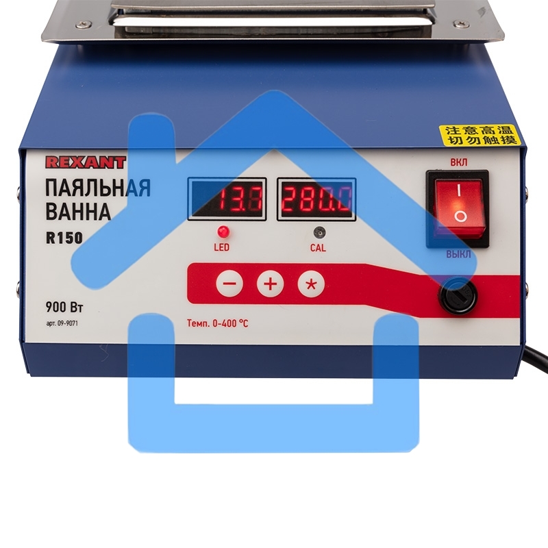 Паяльная ванна Rexant, модель R150, 900 Вт, 150х100х45 мм, 0-400 °C, цифровая