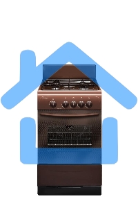 Плита газовая Gefest ПГ 3200-08 К43 коричневый, конфорок 4 шт, духовка 42 л, 50 см x 85 см x 53 см