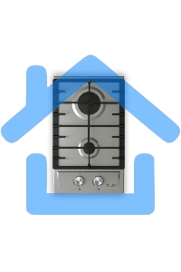 Газовая варочная панель LEX GVS 321 Inox 4000Вт 2 комфорки нерж.сталь