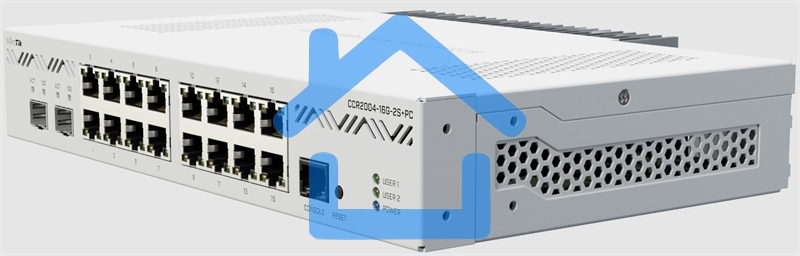 Маршрутизатор Mikrotik CCR2004-16G-2S+PC