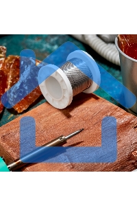 Припой с канифолью ПОС-61, 100г, Ø0,8мм, (олово 61%, свинец 39%), катушка Rexant