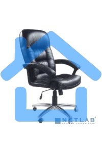 Кресло руководителя Бюрократ T-9908AXSN-AB черный, кожа, крестовина металл