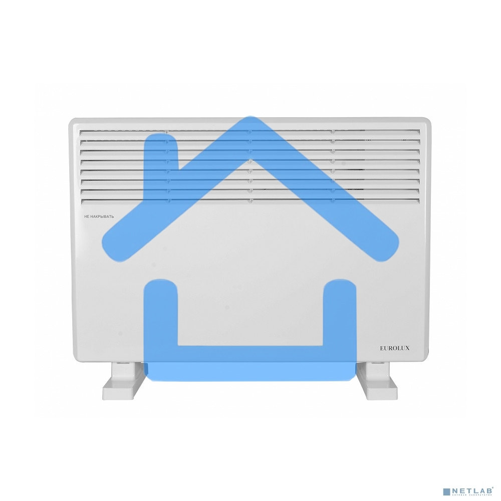 Конвектор Eurolux ОК-EU-1500CH, белый, 1500 Вт, 15 м2, термостат