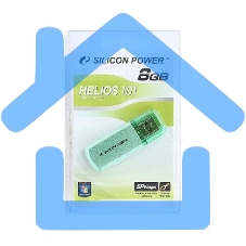 Флешка USB R/W Silicon Power R/W 8Gb Helios 101 SP008Gb,UF2101V1N USB 2.0 зеленый
