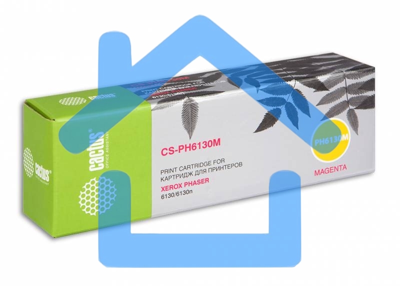 Картридж лазерный Cactus CS-PH6130M (106R01283) пурпурный (1900 стр.) для Xerox 6130/6130n