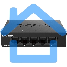 Коммутатор D-Link DGS-1005D/J2A неуправляемый с 5 портами 10/100/1000Base-T и функцией энергосбережения