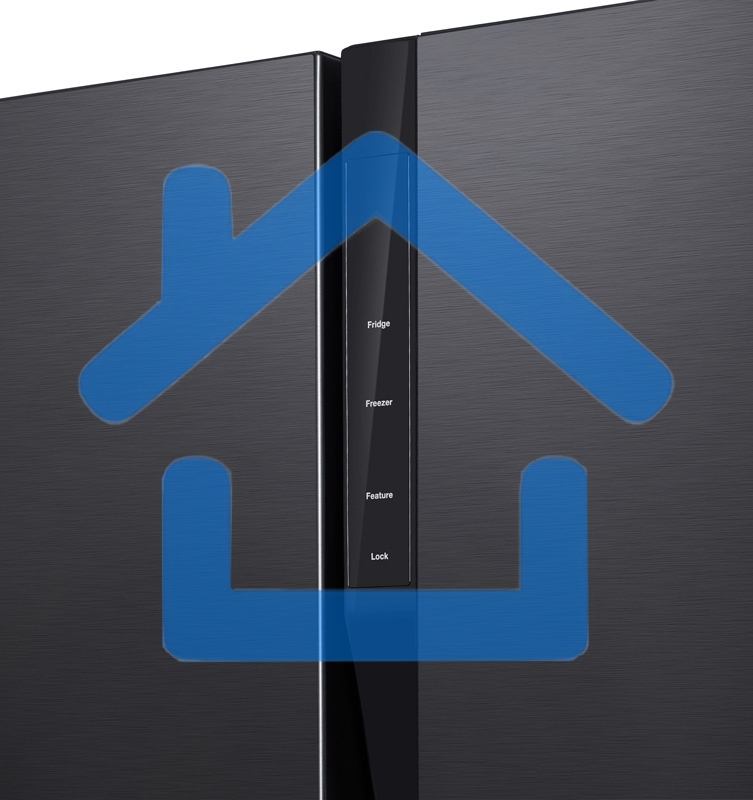 Холодильник Hyundai CS5003F черная сталь двухкамерный Side by Side 331/165л морозилка сбоку