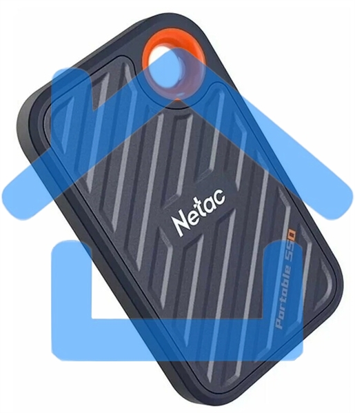 Внешний SSD Netac ZX20, 1TB, USB 3.2 Gen 2x2 Type-C, R/W 2000/1800, черный