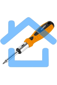 Отвертка реверсивная, набор бит, 10 шт., CrV Sparta