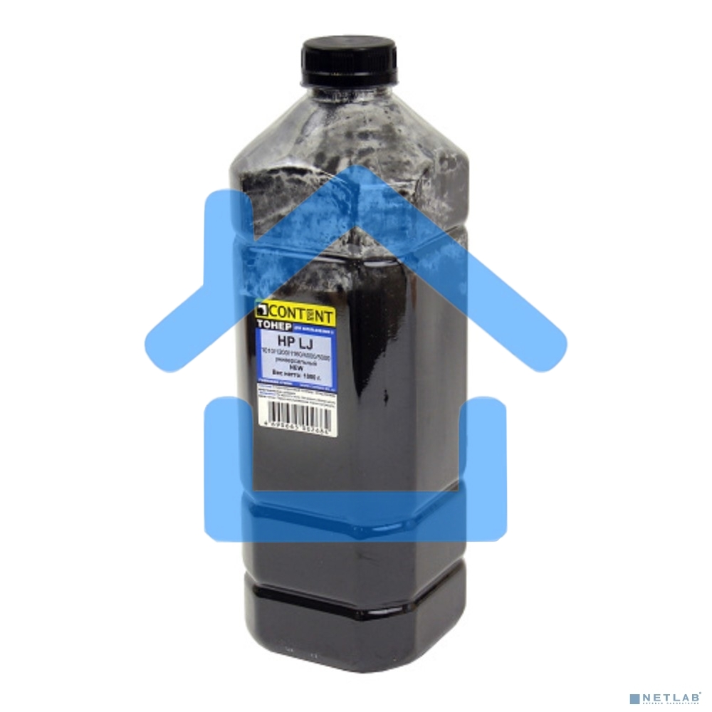 Тонер Content - для HP LJ Универсальный 1010/ 1200/ 1160/ 4000/ 5000 (Content), 1кг, канистра