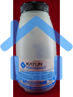 Тонер XEROX Phaser 6000/6010/6015/6125/6128/6130/6140/6500/6505Cyan, химический (фл.30г.) Katun фас. России