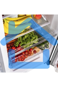 Холодильник Maunfeld MFF177NFSB черный глянц. двухкамерный 263/170л морозилка сбоку, No Frost, Side by Side